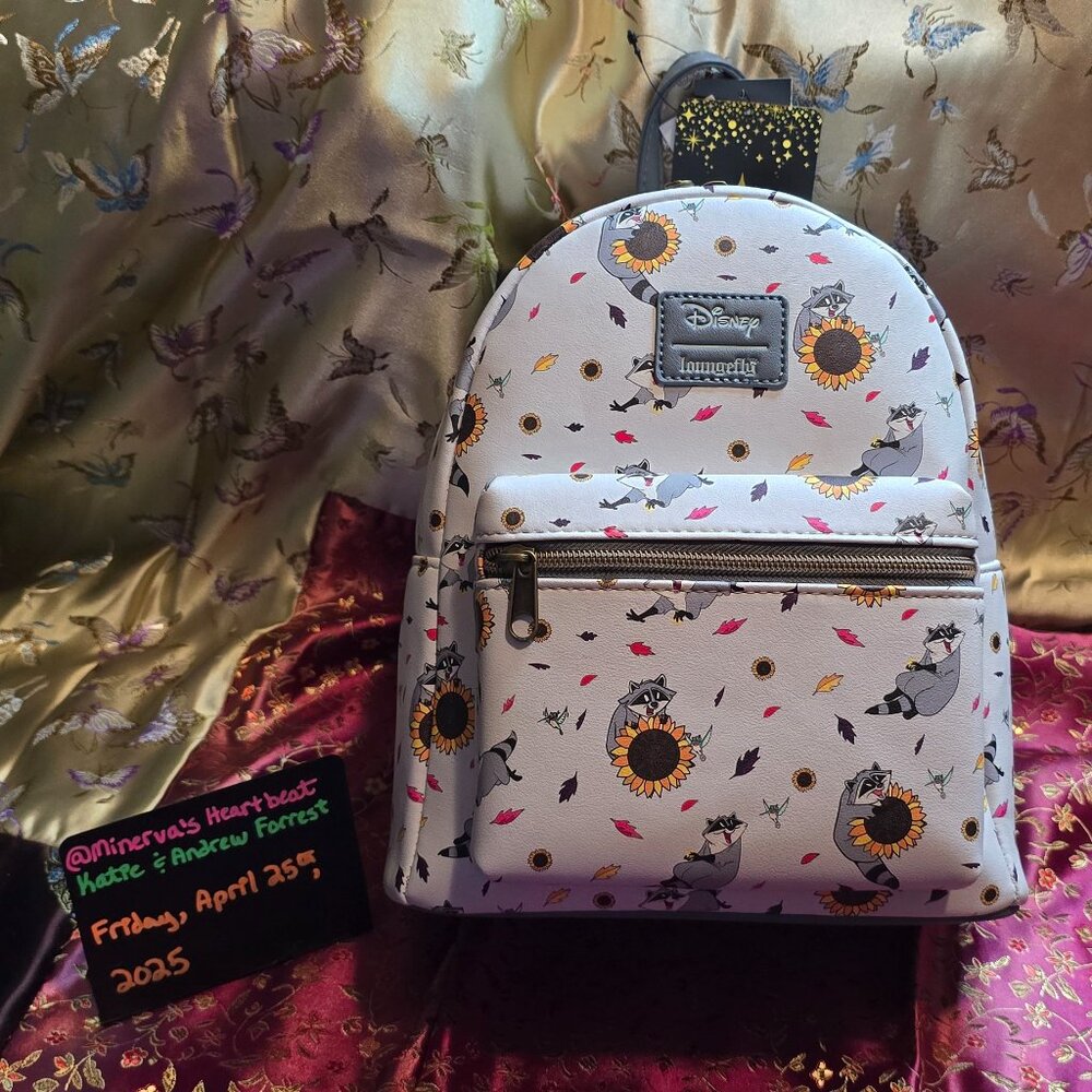 Loungefly Disney Pocahontas Meeko Sunflower Mini Backpack